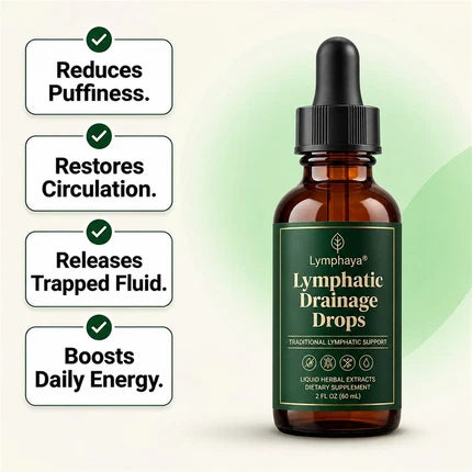 Lymphaya® — Supports Drainage · Supports Circulation · Helps You Feel Lighter · A Gentle Daily Ritual