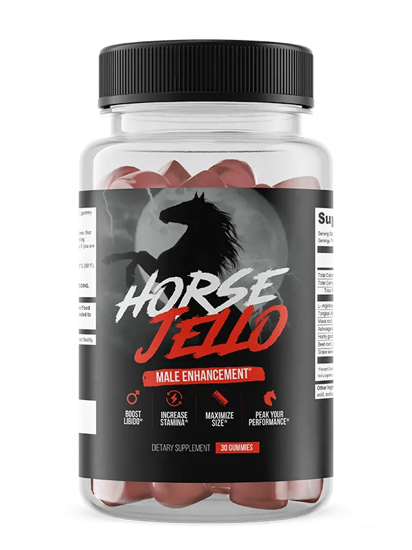 Horse Jello bottle — Male Vitality, 30 gummies