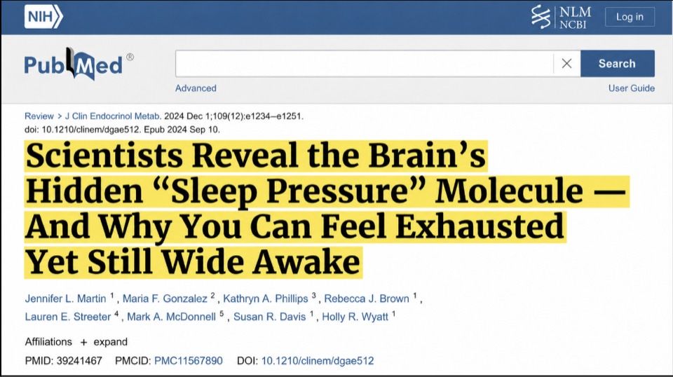 The brain's hidden sleep pressure molecule