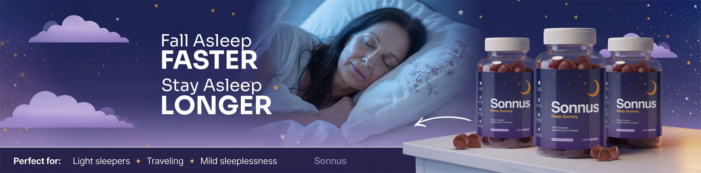 Fall asleep faster — stay asleep longer